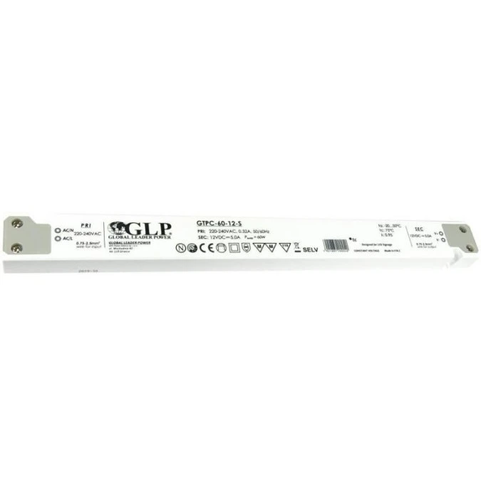GLP Zasilacz LED GTPC‑60‑12‑S 60W 12V DC 5A meblowy