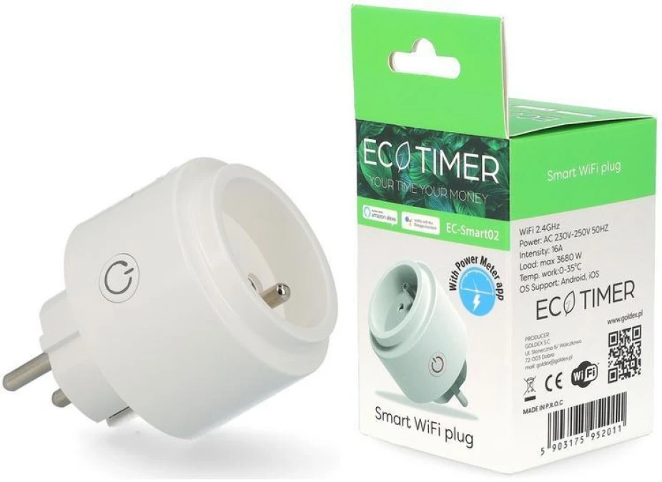 Gniazdko WiFi EC‑Smart02 ‑ inteligentne