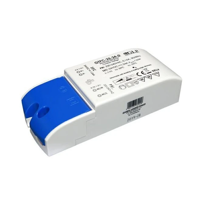 GLP Zasilacz LED GTPC‑25‑24‑D 25W 24V DC 1,04A meblowy TRIAC dimmable / ściemnialny