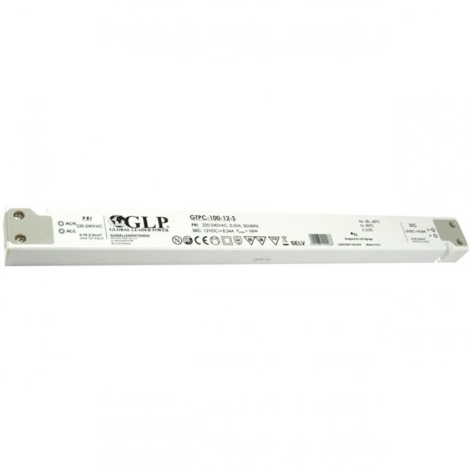 GLP Zasilacz LED GTPC‑100‑12‑S 100W 12V DC 8,34A meblowy