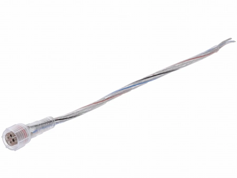 Gniazdo DC hermetyczne Clear RGB 4‑pin 22awg