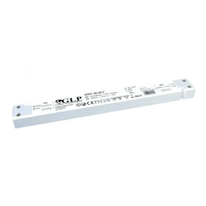 GLP Zasilacz LED GTPC‑30‑24‑S 30W 24V DC 1,25A meblowy slim / wąski