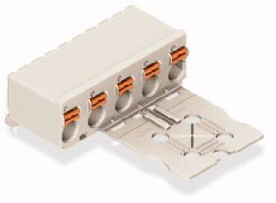 Gniazdo picoMAXeCOM raster 7,5mm 5‑biegunowe z kątowymi pinami lutowniczymi z płytką 2092‑3355 /100szt./