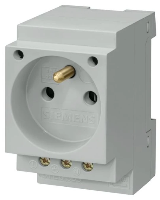 Gniazdo modułowe 2P+Z 16A 230V CEE7 z bolcem 5TE6803