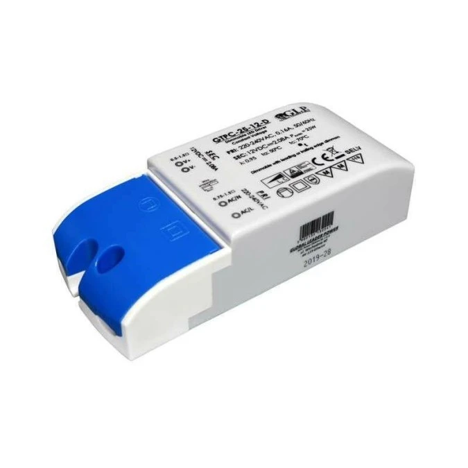 GLP Zasilacz LED GTPC‑25‑12‑D 25W 12V DC 2,08A meblowy TRIAC dimmable / ściemnialny