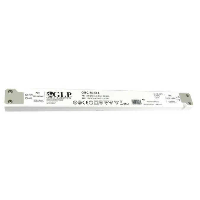GLP Zasilacz LED GTPC‑75‑12‑S 75W 12V DC 6,25A meblowy