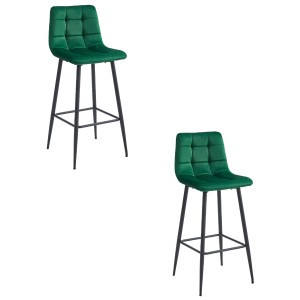 Hoker ARCETO – ciemna zieleń aksamit / nogi czarne x 2 373480 Hoker ARCETO – ciemna zieleń aksamit / nogi czarne x 2 373480