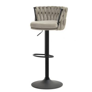 Hoker Aster Beżowy Welur, Podstawa Czarny 340811 Hoker Aster Beżowy Welur, Podstawa Czarny 340811