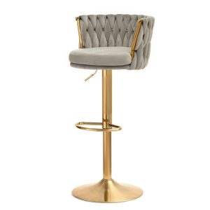 Hoker Aster Beżowy Welur, Podstawa Złoty 340788 Hoker Aster Beżowy Welur, Podstawa Złoty 340788