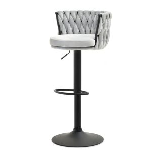Hoker Aster Szary Welur, Podstawa Czarny 340795 Hoker Aster Szary Welur, Podstawa Czarny 340795