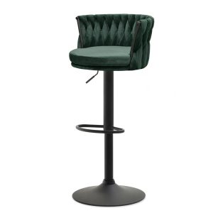 Hoker Aster Zielony Welur, Podstawa Czarny 340793 Hoker Aster Zielony Welur, Podstawa Czarny 340793