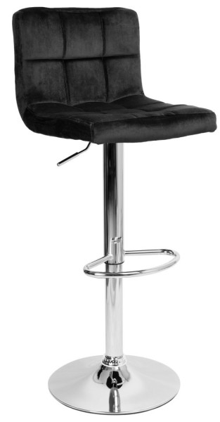 Hoker barowy Arako chromowane czarne Velvet 350593
