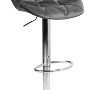 Hoker barowy Cydro chromowane grafitowe Velvet 335067 Hoker barowy Cydro chromowane grafitowe Velvet 335067