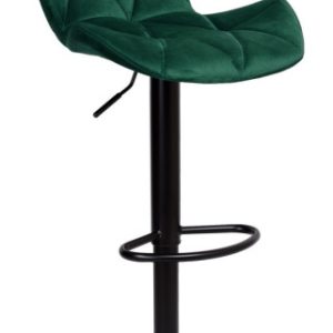 Hoker barowy Gordon Black ciemnozielony Velvet 335057 Hoker barowy Gordon Black ciemnozielony Velvet 335057