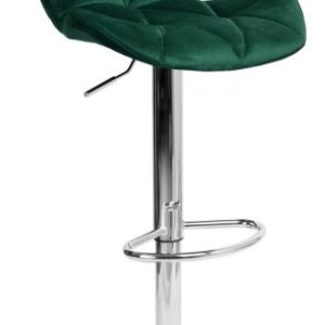 Hoker barowy GORDON chromowane ciemnozielone Velvet 335045 Hoker barowy GORDON chromowane ciemnozielone Velvet 335045