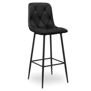 Hoker barowy KINGSTON czarny Velvet 569816 Hoker barowy KINGSTON czarny Velvet 569816