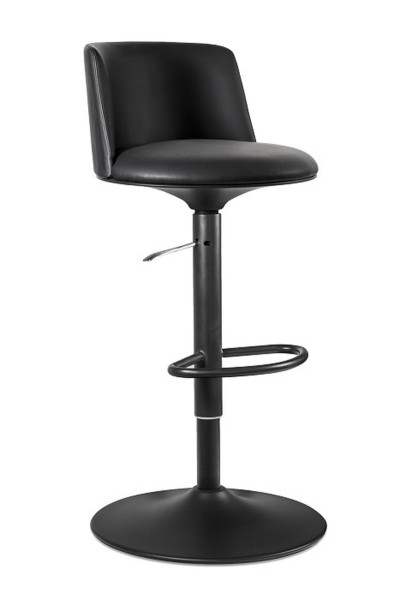 Hoker barowy Noho czarny eko-skóra 847277