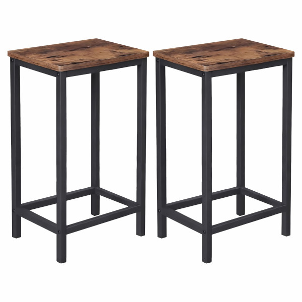 Hoker ciemny brąz taboret do kuchni barowy nowoczesny 40x30x65 VTB1 Begryf 641884