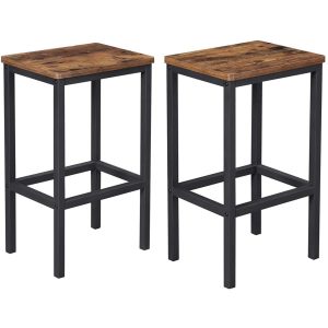 Hoker ciemny brąz taboret do kuchni zestaw 2 szt 40x30x65 I Begryf 620020 Hoker ciemny brąz taboret do kuchni zestaw 2 szt 40x30x65 I Begryf 620020