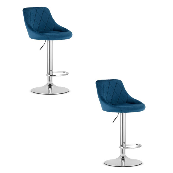 Hoker KAST - aksamit granatowy / baza chrom x 2 373457