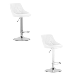 Hoker KAST – ekoskóra biały/ baza chrom x 2 335051 Hoker KAST – ekoskóra biały/ baza chrom x 2 335051