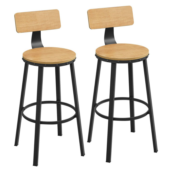 Hoker miodowy taboret do kuchni zestaw 2 szt VTB3H 5x37x99 Begryf 641892