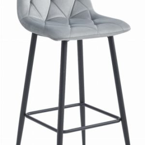 Hoker NADO – aksamit srebrno-szary / nogi czarne x 1 205331