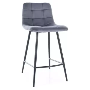 Hoker niski MILA H-2 VELVET szary kuchenny 995463 Hoker niski MILA H-2 VELVET szary kuchenny 995463