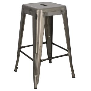 HOKER Paris 66 cm metalowy insp.Tolix metaliczny 45313 HOKER Paris 66 cm metalowy insp.Tolix metaliczny 45313