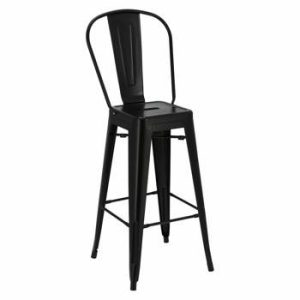 Hoker Paris Back 75cm. czarny insp.Tolix 70254 Hoker Paris Back 75cm. czarny insp.Tolix 70254