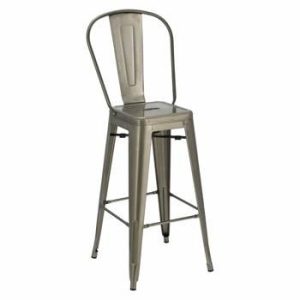 Hoker Paris Back 75cm. metaliczny insp. Tolix 70258 Hoker Paris Back 75cm. metaliczny insp. Tolix 70258