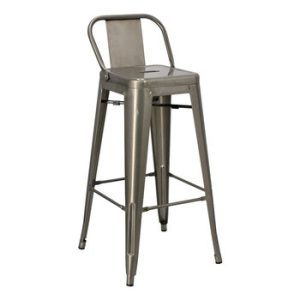 Hoker Paris Back Short 75cm metaliczny insp. Tolix 70261 Hoker Paris Back Short 75cm metaliczny insp. Tolix 70261
