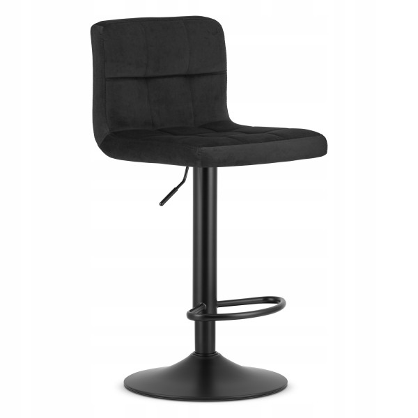 Hoker Tapicerowany Aksamitny Obrotowy Regulowany Do Kuchni Salonu BERG 794144