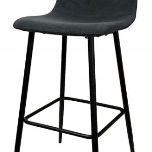 Hoker wysoki tapicerowany loftowy krzesło barowe industrialne h110 c.szary 758998 Hoker wysoki tapicerowany loftowy krzesło barowe industrialne h110 c.szary 758998