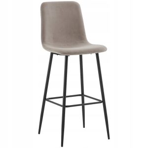 Hoker wysoki tapicerowany loftowy krzesło barowe industrialne h110 taupe 758997 Hoker wysoki tapicerowany loftowy krzesło barowe industrialne h110 taupe 758997