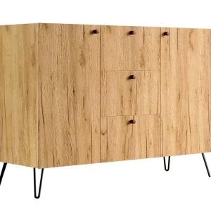 Industrialna komoda na nóżkach dąb craft – Orska 708265 Industrialna komoda na nóżkach dąb craft – Orska 708265