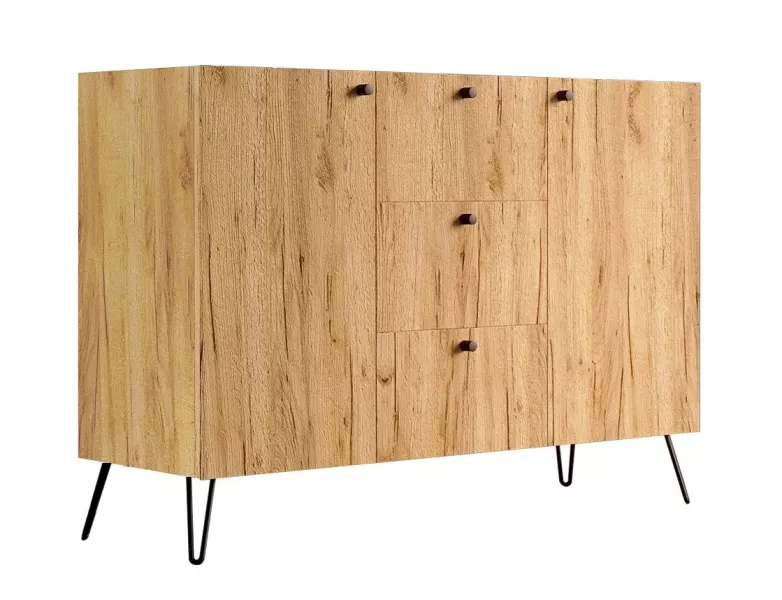 Industrialna komoda na nóżkach dąb craft - Orska 708265