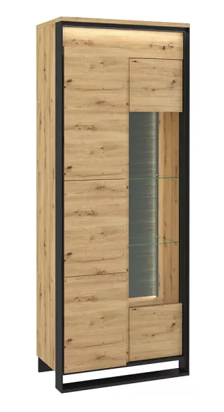 Industrialna witryna do salonu dąb artisan - Xyax 692171