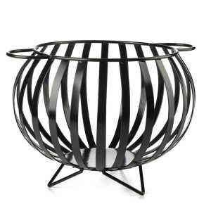 Industrialny kosz organizer pojemnik na drewno 46x46x35 cm 386623