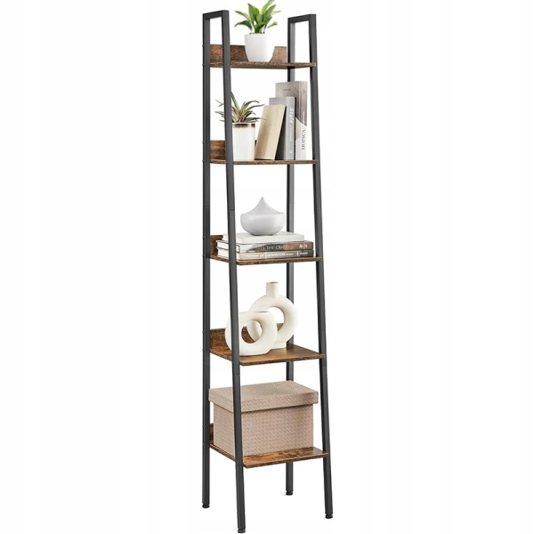 Industrialny regał stojący drabinka na książki loft 851299