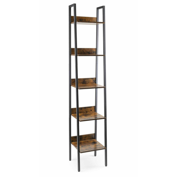 Industrialny wąski regał drabinkowy 5 poziomów 170 cm LOFT 233505
