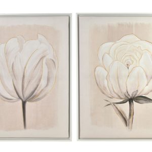INGA Komplet 2 obrazów 40x50cm biały kwiat 969976 INGA Komplet 2 obrazów 40x50cm biały kwiat 969976