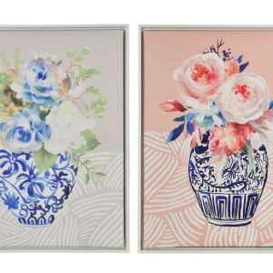 INGA Komplet 2 obrazów 40x50cm wazony 969970 INGA Komplet 2 obrazów 40x50cm wazony 969970