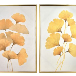 INGA Komplet 2 obrazów 50x70cm złoty miłorząb 969964 INGA Komplet 2 obrazów 50x70cm złoty miłorząb 969964