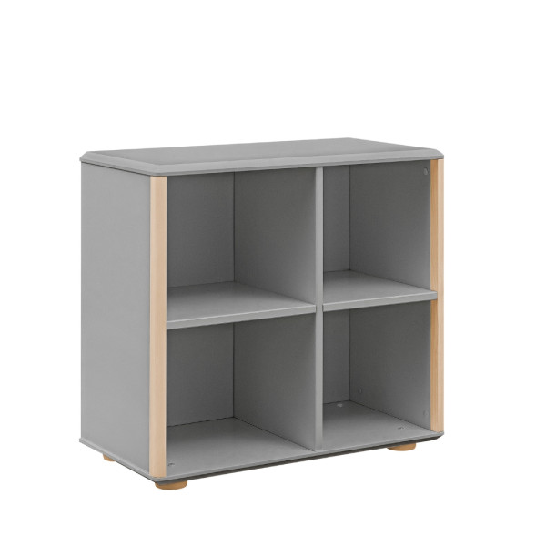Inmondo Funflex - Regał niski szeroki CIEMNOSZARY 375928