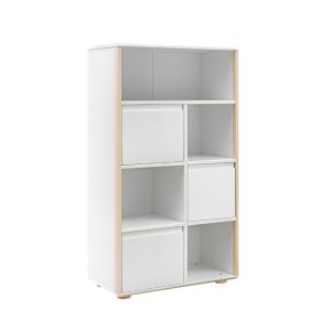 Inmondo Funflex – Regał wysoki szeroki biały, drzwi MDF 375921 Inmondo Funflex – Regał wysoki szeroki biały, drzwi MDF 375921