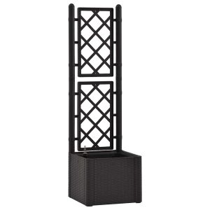 Inspekt Antracyt 43 x 43 x 142 cm Z tworzywa vidaXL 563838 Inspekt Antracyt 43 x 43 x 142 cm Z tworzywa vidaXL 563838