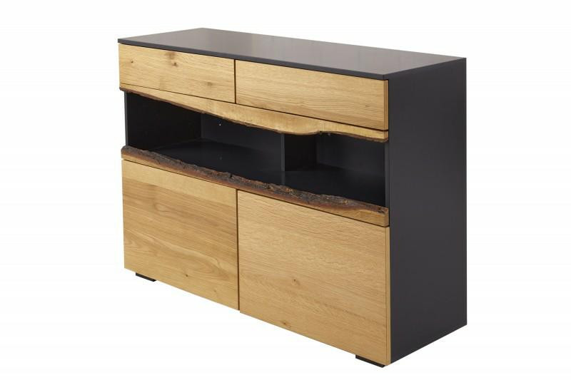 INVICTA komoda WILD OAK 120 cm szary dąb - drewno naturalne 184037