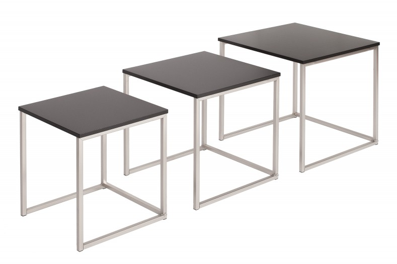 INVICTA zestaw stolików NEW ELEMENTS czarny - MDF 158857