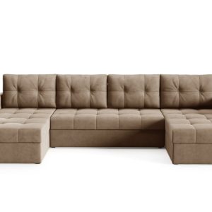 IVIO Duży Narożnik U funkcja spania , pojemnik , welur , velvet Manila 22 568646 IVIO Duży Narożnik U funkcja spania , pojemnik , welur , velvet Manila 22 568646